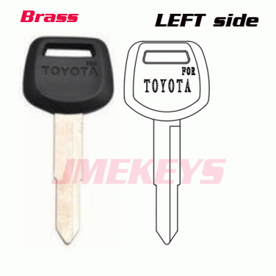 P-052 replacement Brass Toyota blank keys 1 side left side