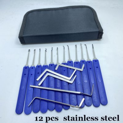 PS-04 12 PCS stainless steel Material PICK SET Locksmith tools