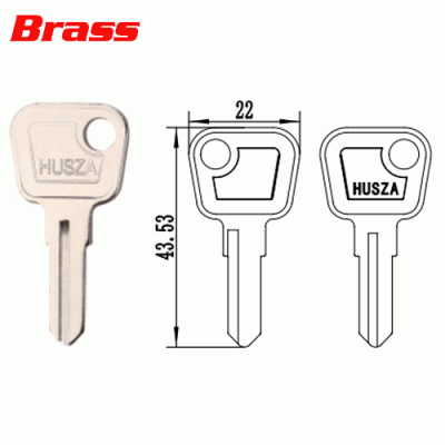 K-572 Brass KEY BLANKS Q119 Right side