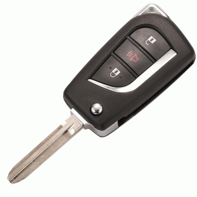 1478-3+1 Buttons Flip car remote key shell For toyota