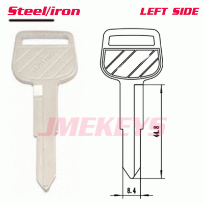 P-082 All IRON for BLANK KEYS FOR TOYOTA left SIDE 1 side