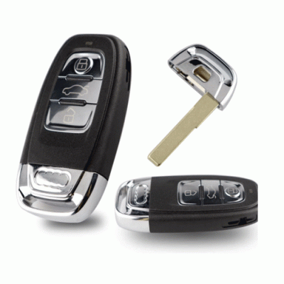 1419 For Audi 3 Button smart Car key shell