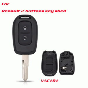 A-107 2 Button Car Remote Key Shell Case for Renault VAC101