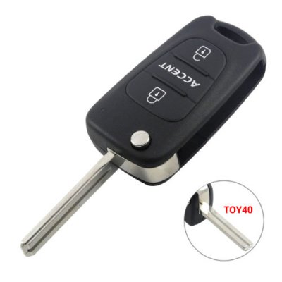 HY-33 3 Buttons flip folding Remote key shell For Hyundai 1.