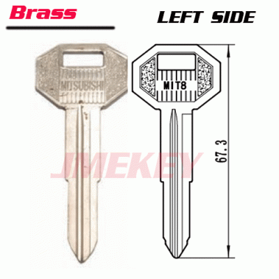 P-147 Brass Mitsubishi key blanks MIT8R LEFT side Suppy