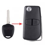 MIT-07 2 Buttons Modified flip Car Key Case For Mitsubish