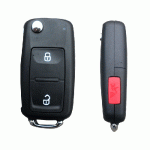 1412-2+1 For VW 3+1 Buttons Flip remote key shell