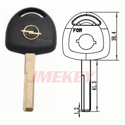 P-280 Replacement Gold log Car key blanks for OPEL Suppliers