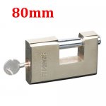 Lock-15b Rectangular horizontal open padlock 80mm