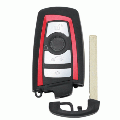 1267A 4 Buttons smart Car key shell For BMW RED