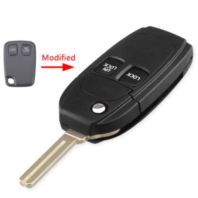 VOL-03 Flip Folding Remote Car Key Shell Fob Case For Volvo