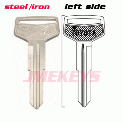 P-087 Replacement steel iron Car key Blanks for toyota LEFT