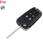 BUI-11 5 Button Flip Folding Remote Key Case Shell For buick