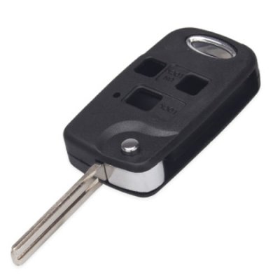 LEX-13 3 Buttons flip folding remote car key shell For Lexus