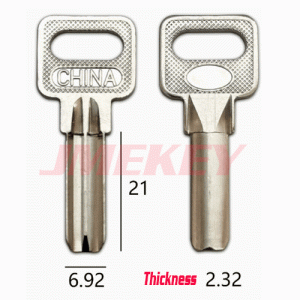 P-551 Brass U Key Blanks Wholesale Length21MM