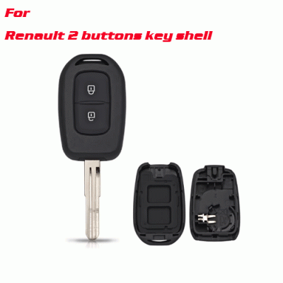 A-109 2 Button Car Remote Key Shell Case for Renault 2013 - 2017