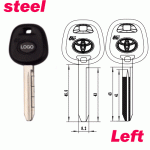 P-437 Steel Iron Car key Blanks For Toyota Toy47