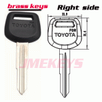 P-048 replacement Brass Toyota blank keys TOY41 Right side