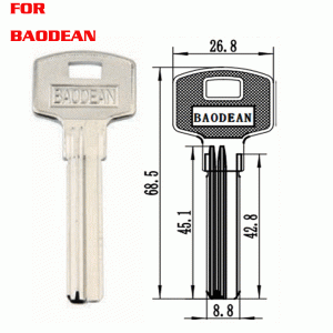 K-045 Brass door key blanks For baodean 3 line