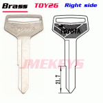 P-092 Replacement BRASS key Blanks for toyota TOY26 Right side