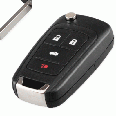 OP-5B For Opel 4 Button flip Remote key shell