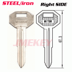 P-146 Steel iron key blanks Mitsubishi MIT8R Right side Suppy