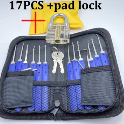 PS-06 17pcs +Padlocks Lock pick set Locksmiths tools