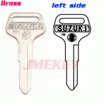 P-343 Replacement brass Car key blanks For suzuki LEFT side