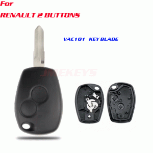 A-104 For Renault 2 buttons key shell with VAC101 KEY BLADE