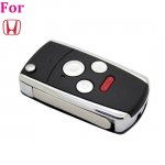 Hon-06 Folding 4 Buttons Remote Key Shell Case Fob For Honda