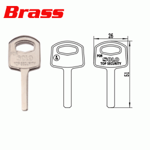 K-556 Brass House key blanks for Solo Suppliers