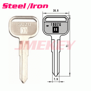 P-519 Steel Iron Car key blansk For Isuzu