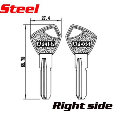 K-232 Steel House key blanks For APECS computer