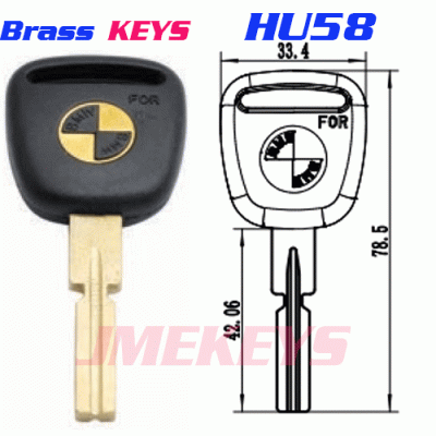 P-013 For BMW Gold logo Key Blanks HU64 S7BW-P Suppliers