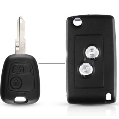 PEU-08 2 Buttons Key Remote Car Case For Peugeot 206