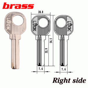 Y-586 Brass House key Blanks For Lock keys