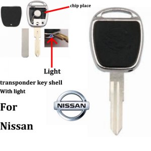 JM-049 Transponder Car key shell Case blanks for nissan