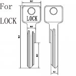 Y-635 long Length House key blanks For LOCK UL050