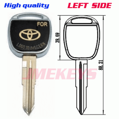 p-037 Replacement For GULE Toyota Key Blanks LEFT side