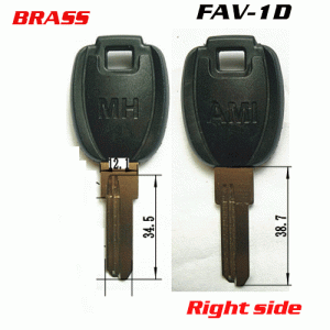 P-477 Brass House key Blanks FAV-1D New Designer Big head