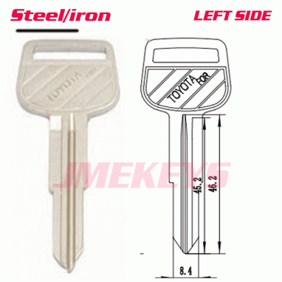 P-078 All steel for BLANK KEYS FOR TOYOTA Left SIDE