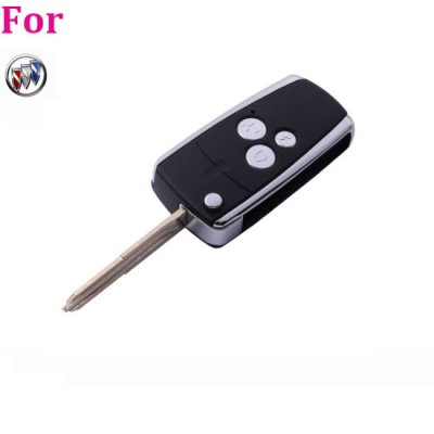 BUI-01 For Buick 3 buttons flip remote key shell