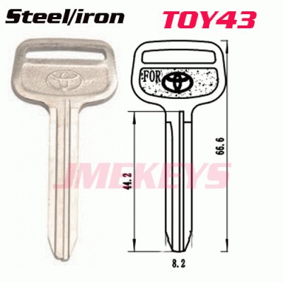 p-029 Steel blank car key blank for TOYO car keys Wholesale