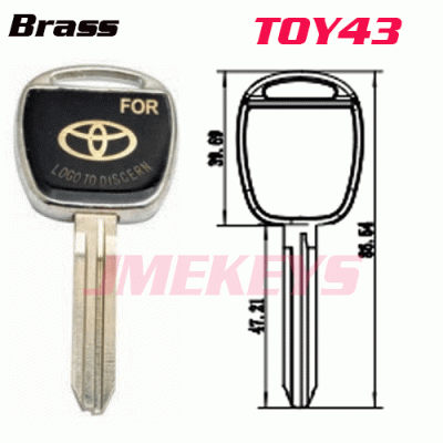 p-030 GULE blank car key blank for TOYO car keys Suppliers