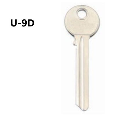 Y-295 Steel U-9D Blank door key suppliers