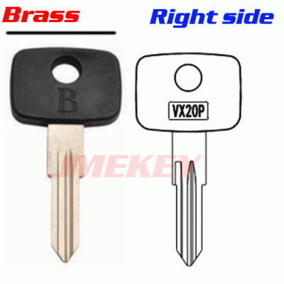 P-484 Brass Car key Blanks for Daewoo Right side