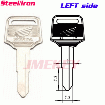 P-408 For Iron honda car key blanks LEFT side