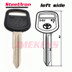 P-058 replacement Iron Toyota car key blanks 1 side left side