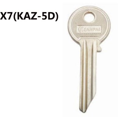 O-041 For Steel Iron House key blanks X7(KAZ-5D) Suppliers