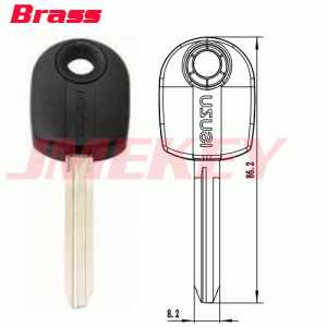 P-479 Brass Car key Blanks for Isuzu